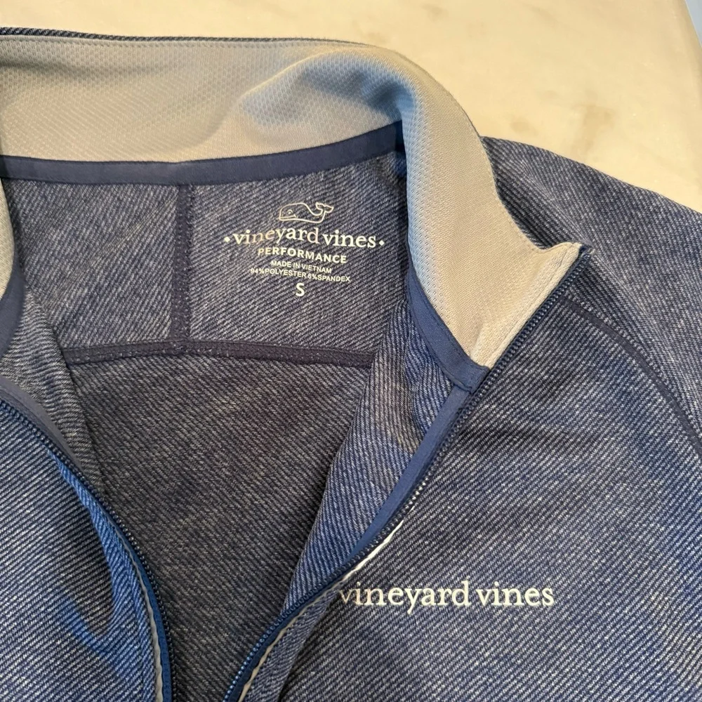 Vineyard Vines Performance‎ 1/2 Zip Pullover Men Size Small Lightweight Sweater - Picture 4 of 8
